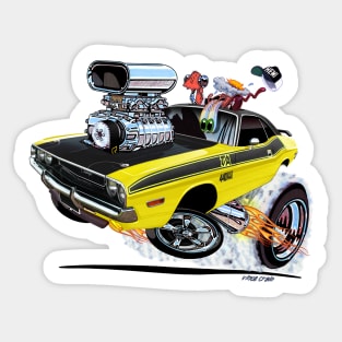 Vince Crain High Octane 1970 Dodge Challenger Sticker